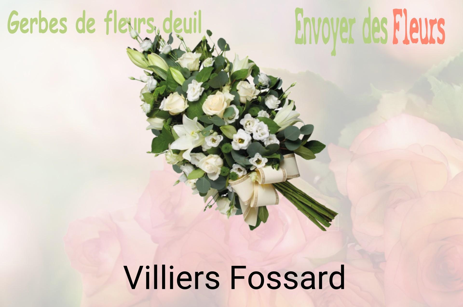 Gerbe de fleurs de deuil livrée à Villiers-Fossard